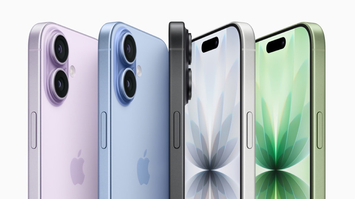iPhone 17 전체 색상 라인업의 정면