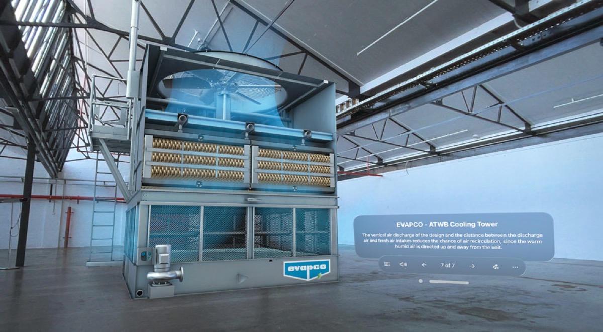 Apple Vision Pro에서 실행 중인 3D 모델